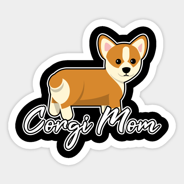 Corgi Mom Sticker by LunaMay